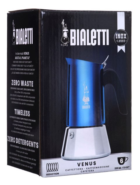 Bialetti Kawiarka New Venus 6tz - Niebieska Bialetti Kawiarka New Venus 6tz - Niebieska