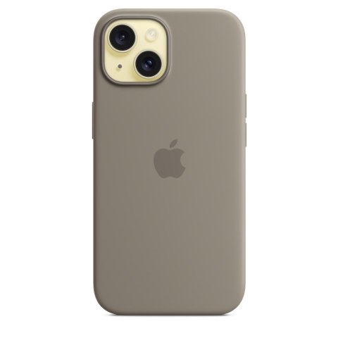 Apple iPhone 15 Silicone Case with MagSafe - Clay Apple iPhone 15 Silicone Case with MagSafe - Clay