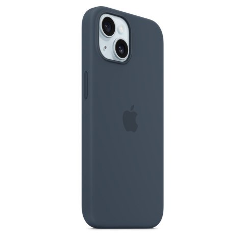Apple iPhone 15 Silicone Case with MagSafe - Storm Blue Apple iPhone 15 Silicone Case with MagSafe - Storm Blue