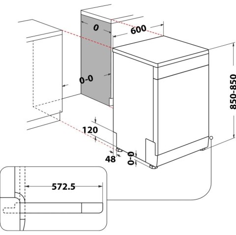 Zmywarka WHIRLPOOL WFC 3C26 PF X Zmywarka WHIRLPOOL WFC 3C26 PF X