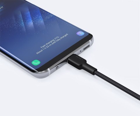 AUKEY CB-CD30 KABEL USB-C QC PD 0.9M 3A NYLON AUKEY CB-CD30 KABEL USB-C QC PD 0.9M 3A NYLON