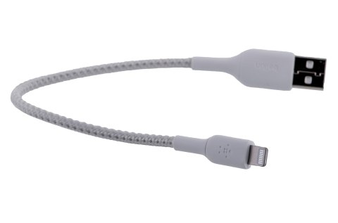BELKIN KABEL USB A-LIGHTNING, OPLOT, 0.15M, BIAŁY BELKIN KABEL USB A-LIGHTNING, OPLOT, 0.15M, BIAŁY