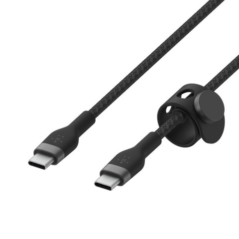 BELKIN KABEL USB-C M/M 2.0 OPLOT, SILICON, 3M BLK BELKIN KABEL USB-C M/M 2.0 OPLOT, SILICON, 3M BLK