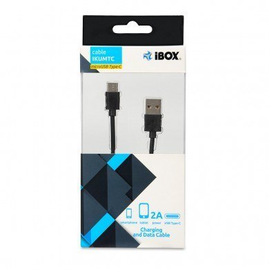 Kabel IBOX USB TYP-C, 2A 1M IKUMTC (USB 2.0 typu A M - USB typu C M; 1m; kolor czarny) Kabel IBOX USB TYP-C, 2A 1M IKUMTC (USB 2.0 typu A M - USB typu C M; 1m; kolor czarny)