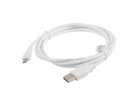 Kabel Lanberg CA-USBM-10CC-0018-W (USB 2.0 M - Micro USB M; 1,8m; kolor biały) Kabel Lanberg CA-USBM-10CC-0018-W (USB 2.0 M - Micro USB M; 1,8m; kolor biały)