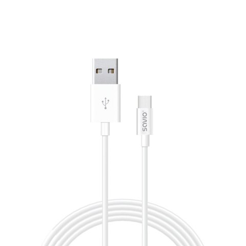Kabel SAVIO CL-125 (USB typu C - USB 2.0 typu A ; 1m; kolor biały) Kabel SAVIO CL-125 (USB typu C - USB 2.0 typu A ; 1m; kolor biały)