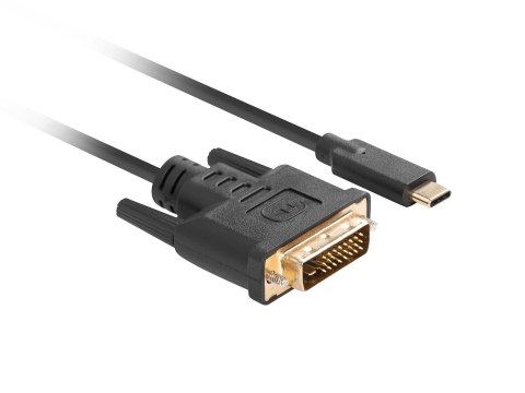 LANBERG KABEL USB-C(M)->DVI-D(24+1)(M) 0.5M CZARNY CA-CMDV-10CU-0005-BK LANBERG KABEL USB-C(M)->DVI-D(24+1)(M) 0.5M CZARNY CA-CMDV-10CU-0005-BK