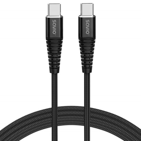 SAVIO KABEL USB TYP C - USB TYP C 5A, 1M CL-159 SAVIO KABEL USB TYP C - USB TYP C 5A, 1M CL-159