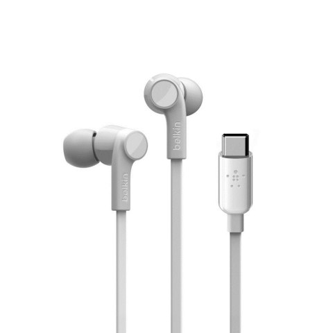 BELKIN SŁUCHAWKI PRZEWODOWE USB-C DOUSZNE BIAŁE BELKIN SŁUCHAWKI PRZEWODOWE USB-C DOUSZNE BIAŁE