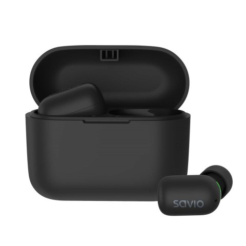 SAVIO BEZPRZEWODOWE SŁUCHAWKI BLUETOOTH 5.1 IPX5 TWS-09 SAVIO BEZPRZEWODOWE SŁUCHAWKI BLUETOOTH 5.1 IPX5 TWS-09