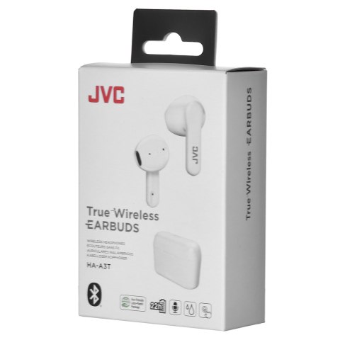 Słuchawki JVC HAA-3TWU (bezprzewodowe, douszne, białe) Słuchawki JVC HAA-3TWU (bezprzewodowe, douszne, białe)