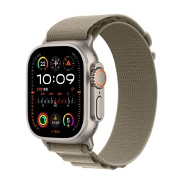 Apple Watch Ultra 2 GPS + LTE 49mm Titanium Case with Olive Alpine Loop - Small