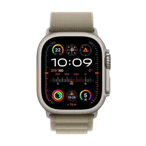 Apple Watch Ultra 2 GPS + LTE 49mm Titanium Case with Olive Alpine Loop - Small Apple Watch Ultra 2 GPS + LTE 49mm Titanium Case with Olive Alpine Loop - Small