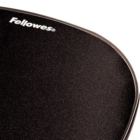 Fellowes podkładka pod mysz i nadgarstek żelowa CRYSTAL, czarna Fellowes podkładka pod mysz i nadgarstek żelowa CRYSTAL, czarna