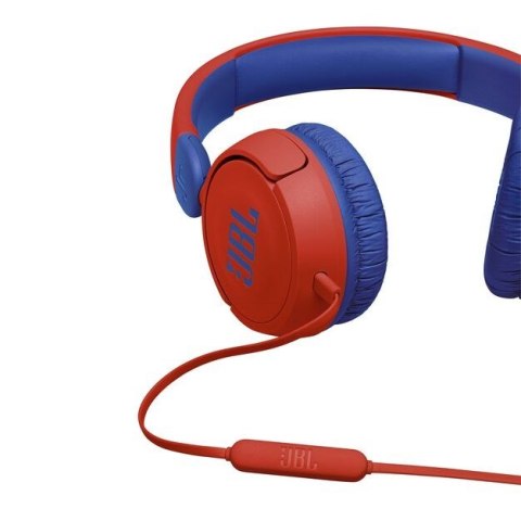 Słuchawki JBL JR310RED (czerwone, przewodowe, nauszne, dla dzieci) Słuchawki JBL JR310RED (czerwone, przewodowe, nauszne, dla dzieci)