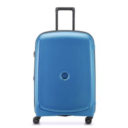 Delsey Walizka BELMONT PLUS 71cm 4 DOUBLE WHEELS EXPANDABLE TROLLEY CASE NIEBIESKI CYJAN