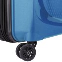 Delsey Walizka BELMONT PLUS 71cm 4 DOUBLE WHEELS EXPANDABLE TROLLEY CASE NIEBIESKI CYJAN