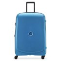 Delsey Walizka BELMONT PLUS 76cm 4 DOUBLE WHEELS EXPANDABLE TROLLEY CASE NIEBIESKI CYJAN