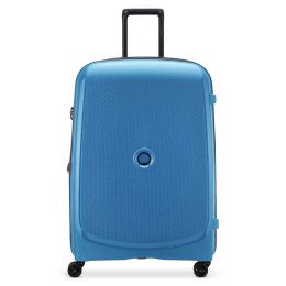 Delsey Walizka BELMONT PLUS 76cm 4 DOUBLE WHEELS EXPANDABLE TROLLEY CASE NIEBIESKI CYJAN