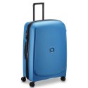 Delsey Walizka BELMONT PLUS 76cm 4 DOUBLE WHEELS EXPANDABLE TROLLEY CASE NIEBIESKI CYJAN
