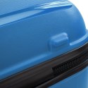 Delsey Walizka BELMONT PLUS 76cm 4 DOUBLE WHEELS EXPANDABLE TROLLEY CASE NIEBIESKI CYJAN