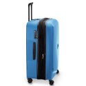 Delsey Walizka BELMONT PLUS 76cm 4 DOUBLE WHEELS EXPANDABLE TROLLEY CASE NIEBIESKI CYJAN
