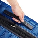 Delsey Walizka SHADOW 5.0 66cm 4 DOUBLE WHEELS EXPANDABLE TROLLEY CASE NIEBIESKI