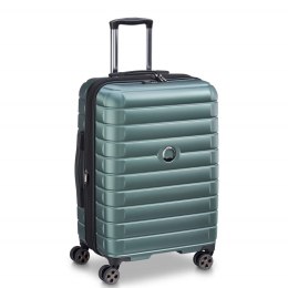 Delsey Walizka SHADOW 5.0 66cm 4 DOUBLE WHEELS EXPANDABLE TROLLEY CASE ZIELONY