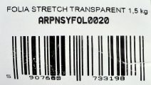 FOLIA STRETCH TRANSPARENT 1,5 KG FOLIA STRETCH TRANSPARENT 1,5 KG