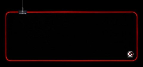 GEMBIRD PODKŁADKA POD MYSZ GAMING, Z EFEKTEM ŚWIETLNYM LED, CZARNA, ROZMIAR - L GEMBIRD PODKŁADKA POD MYSZ GAMING, Z EFEKTEM ŚWIETLNYM LED, CZARNA, ROZMIAR - L