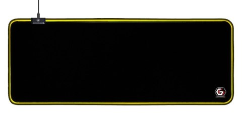 GEMBIRD PODKŁADKA POD MYSZ GAMING, Z EFEKTEM ŚWIETLNYM LED, CZARNA, ROZMIAR - L GEMBIRD PODKŁADKA POD MYSZ GAMING, Z EFEKTEM ŚWIETLNYM LED, CZARNA, ROZMIAR - L