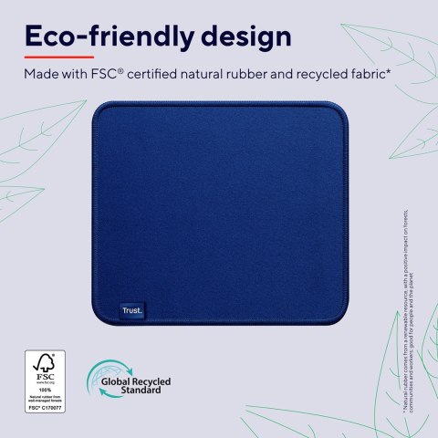 Podkładka pod mysz TRUST Boye ECO Niebieska Podkładka pod mysz TRUST Boye ECO Niebieska