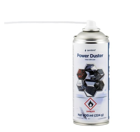 Sprężone powietrze czyszczące GEMBIRD CK-CAD-FL400-01 (400 ml) Sprężone powietrze czyszczące GEMBIRD CK-CAD-FL400-01 (400 ml)