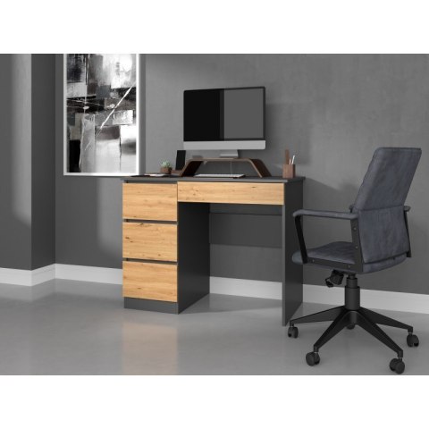 Biurko MIJAS LEWE 98x51xH76 antracyt/artisan Biurko MIJAS LEWE 98x51xH76 antracyt/artisan