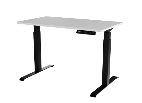 Biurko z elektryczną regulacją wysokości MOON 121x67x72-120 czarny/biały Biurko z elektryczną regulacją wysokości MOON 121x67x72-120 czarny/biały