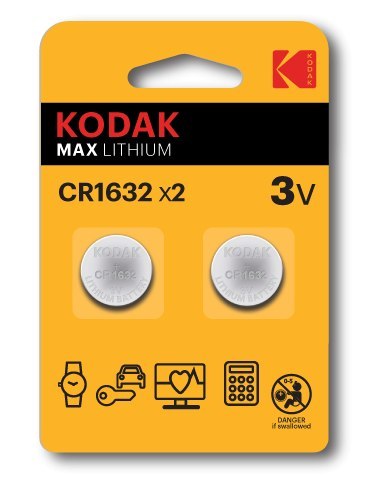 KODAK BATERIE LITOWE MAX CR 1632 BLISTER X 2 SZT. KODAK BATERIE LITOWE MAX CR 1632 BLISTER X 2 SZT.