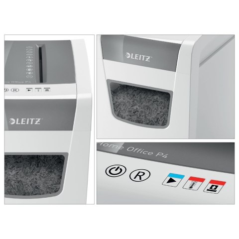 Leitz Niszczarka IQ Home Office Slim P4, 10 kartek, 23 l kosz Leitz Niszczarka IQ Home Office Slim P4, 10 kartek, 23 l kosz