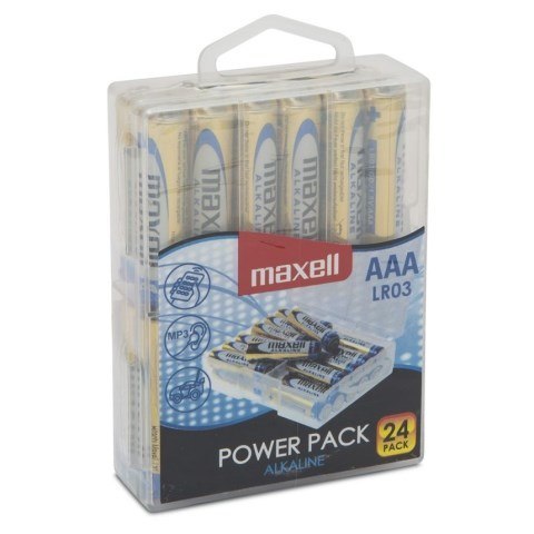 MAXELL Bateria alkaliczna LR03, VALUE BOX 24 szt. MAXELL Bateria alkaliczna LR03, VALUE BOX 24 szt.