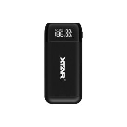 XTAR ŁADOWARKA/POWERBANK DO AKUMULATORÓW CYLINDRYCZNYCH LI-ION 18650/20700/21700 CZARNY PB2S