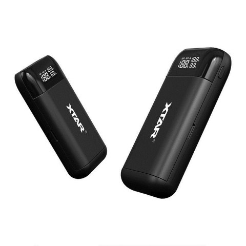 XTAR ŁADOWARKA/POWERBANK DO AKUMULATORÓW CYLINDRYCZNYCH LI-ION 18650/20700/21700 CZARNY PB2S XTAR ŁADOWARKA/POWERBANK DO AKUMULATORÓW CYLINDRYCZNYCH LI-ION 18650/20700/21700 CZARNY PB2S