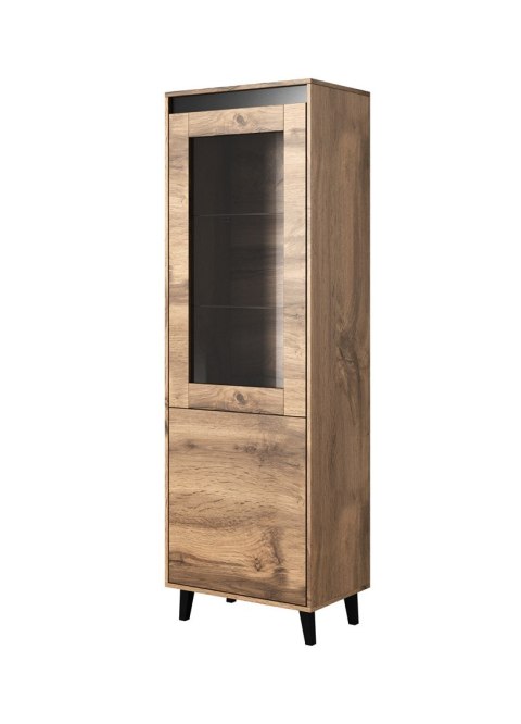 Witryna NORD 60x38x182,5 dąb wotan/antracyt Witryna NORD 60x38x182,5 dąb wotan/antracyt