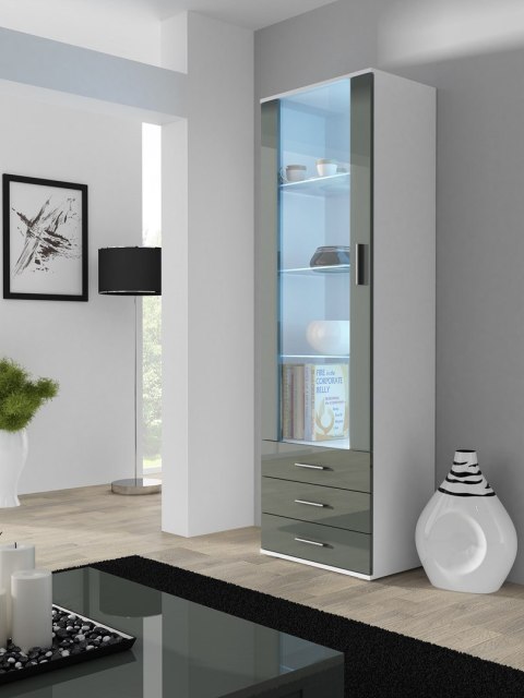 Witryna SOHO S1 biały/ szary połysk Witryna SOHO S1 biały/ szary połysk