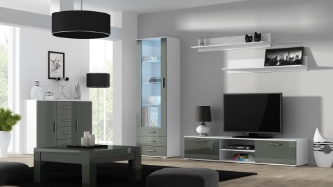 Witryna SOHO S1 biały/ szary połysk Witryna SOHO S1 biały/ szary połysk