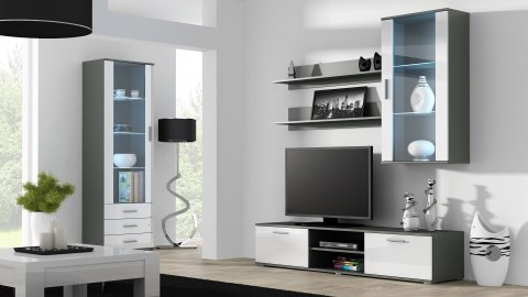 Witryna SOHO S1 szary/ biały połysk Witryna SOHO S1 szary/ biały połysk
