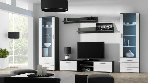 Witryna SOHO S1 szary/ biały połysk Witryna SOHO S1 szary/ biały połysk