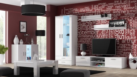 Witryna SOHO S6 2D2S biały/ biały połysk Witryna SOHO S6 2D2S biały/ biały połysk