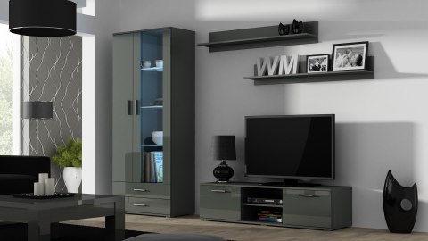 Witryna SOHO S6 2D2S szary/ szary połysk Witryna SOHO S6 2D2S szary/ szary połysk