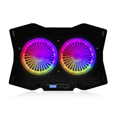 MODECOM CF18 RGB SILENT FAN CZARNA PODSTAWKA CHŁODZĄCA POD LAPTOPA MODECOM CF18 RGB SILENT FAN CZARNA PODSTAWKA CHŁODZĄCA POD LAPTOPA
