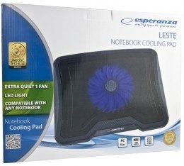Podstawka chłodząca pod notebook Esperanza EA143 (15.x cala; 1 wentylator; HUB) Podstawka chłodząca pod notebook Esperanza EA143 (15.x cala; 1 wentylator; HUB)