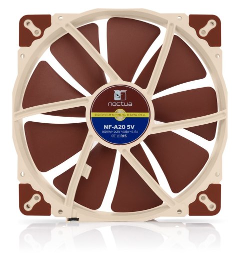 Wentylator NOCTUA 200x200x30 mm NF-A20 5V 3-pin Wentylator NOCTUA 200x200x30 mm NF-A20 5V 3-pin